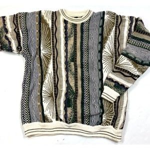 Vintage 90s Coogi Style Crewneck Sweater Men's Medium